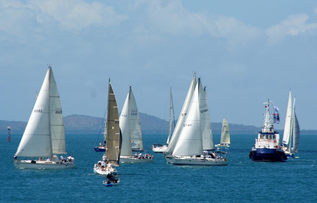 Milling around the start boat - Sunferries Magnetic Island Race Week Day 2  <br />
 &copy; Sail-World.com /AUS http://www.sail-world.com